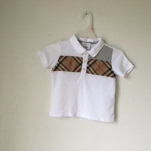 BURBERRY signature print polo shirt Size 18 M